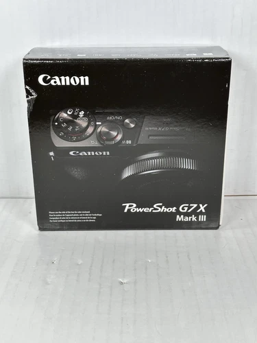 Canon PowerShot G7 X Mark III 20.1MP Point & Shoot Digital Camera Black NEW