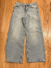 Zara Jeans Girls 11-12 Wide Leg with Adjustable Waist
