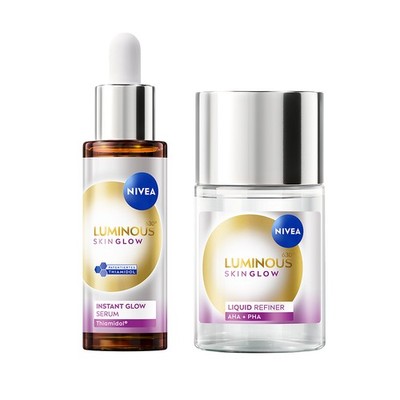 NIVEA LUMINOUS630  Skin Glow Routine Set - Instant Glow Serum + Liquid Refiner