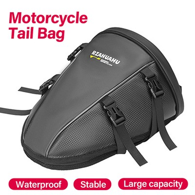 #ad Waterproof Motorcycle Tail Bag Rear Seat Luggage Storage Backpack Shoulder Bag $18.79