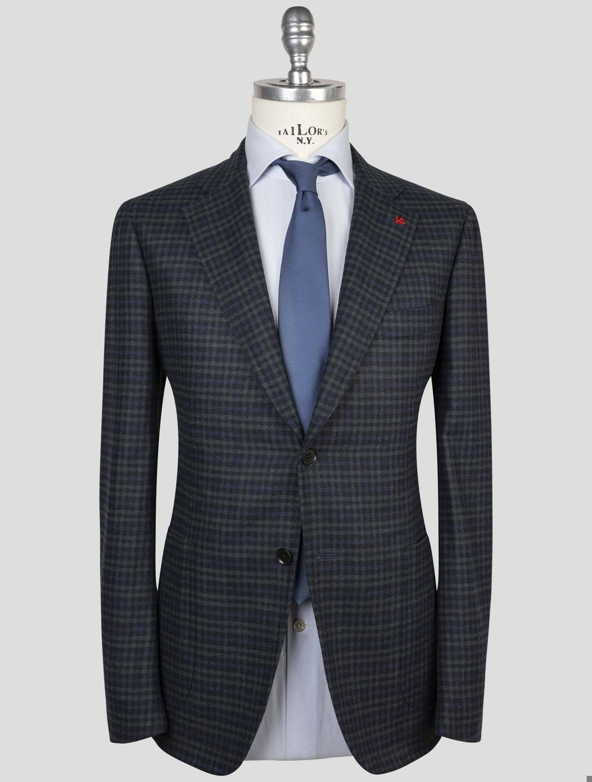 Мужской многоцветный шерстяной блейзер из кашемира Isaia YX136