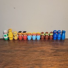 Vintage Fisher Price Little People Sesame Street Characters