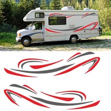 MOTORHOME VINYL GRAPHICS STICKERS DECALS STRIPES SET CAMPER VAN-CARAVAN HORSEBOX