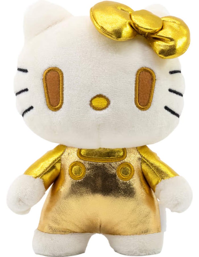 YUME TOYS PLUSH PELOUCHE SANRIO HELLO KITTY GOLDEN EDITION 18CM PLUSH DOLL NEW