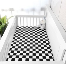 Fitted Crib Sheets for Baby Boys/Girls, Ultra-Soft Breathable Baby Crib Sheet