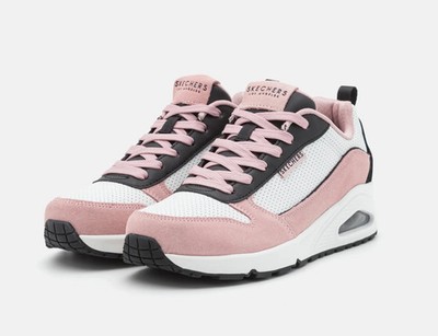 Skechers Womens Uno Two Much Fun Pink/Black 177105/PKBK