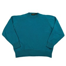 Vintage Teal Eddie Bauer Outdoors Hiking Camping 90s Sweater Size Large
