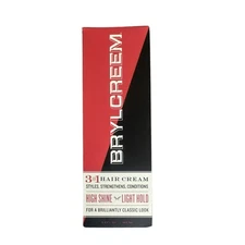 Brylcreem 3-in-1 Hair Cream High Shine Light Hold Styling Conditioner 5.5 oz