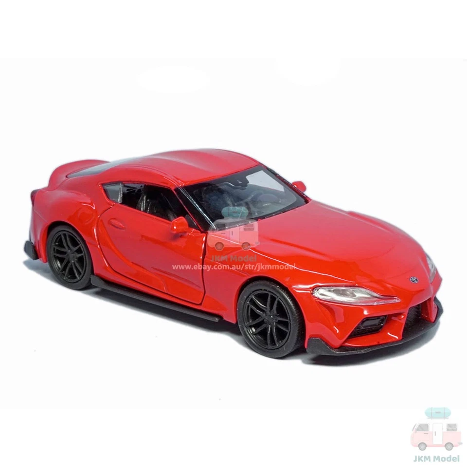 Modelo de coche Toyota Supra escala 1:36 aleación diecast vehículo de juguete colección regalo rojo Foto 4 de 4