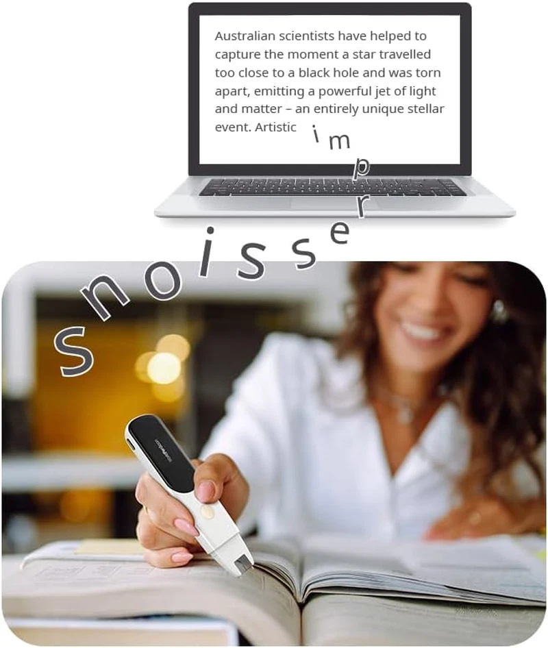 Worldpenscan Wi-Fi | OCR Pen Scanner | Reader Mode | Text to Speech for Dyslexia - Image 2 of 4