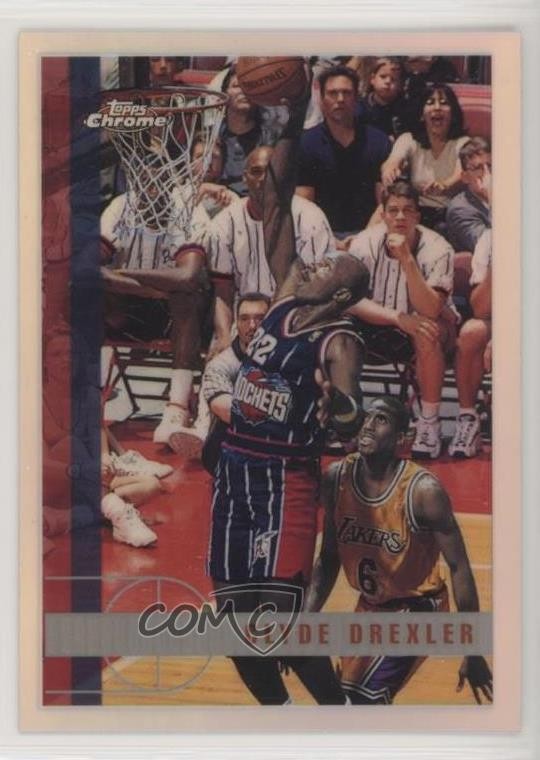 1997-98 Topps Chrome Refractor Clyde Drexler #71 HOF ow1