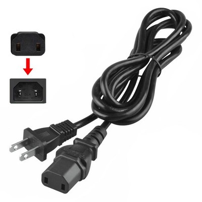 2-Prong AC Power Cord Cable for Anthem STR Integrated Amplifier Silver 2-Prong