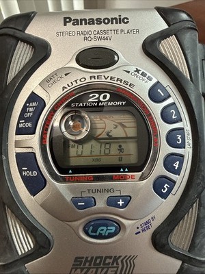 Panasonic RQ-SW44V Shock Wave AMFM Radio Cassette Player. Read