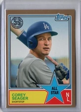 2018 Topps COREY SEAGER 1983 All-Star Gold /50 Card #18 LA Dodgers Texas Rangers