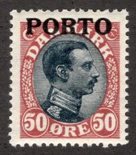 DENMARK 1921 SC #J7 VF MNH** 50 ore Postage Due cv $30.00  *Bay Stamps*
