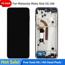 For Moto One 5G UW XT2075 Screen Replacement with Frame LCD Display US Stock