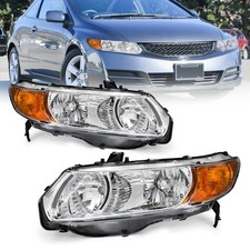 As Headlight Assembly For 2006 2007 2008 2009 2010 2011 Honda Civic 2-Door