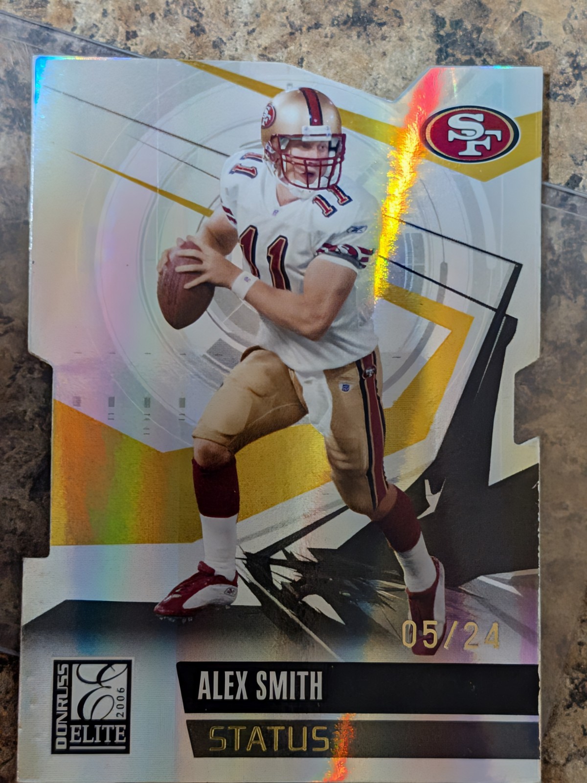 2006 Donruss Elite - Alex Smith #83 Status Gold Die-Cut /24