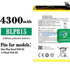 4300mAh Replacement BLP815 Battery for OnePlus Nord N10 5G BE2025 BE2028 BE2029