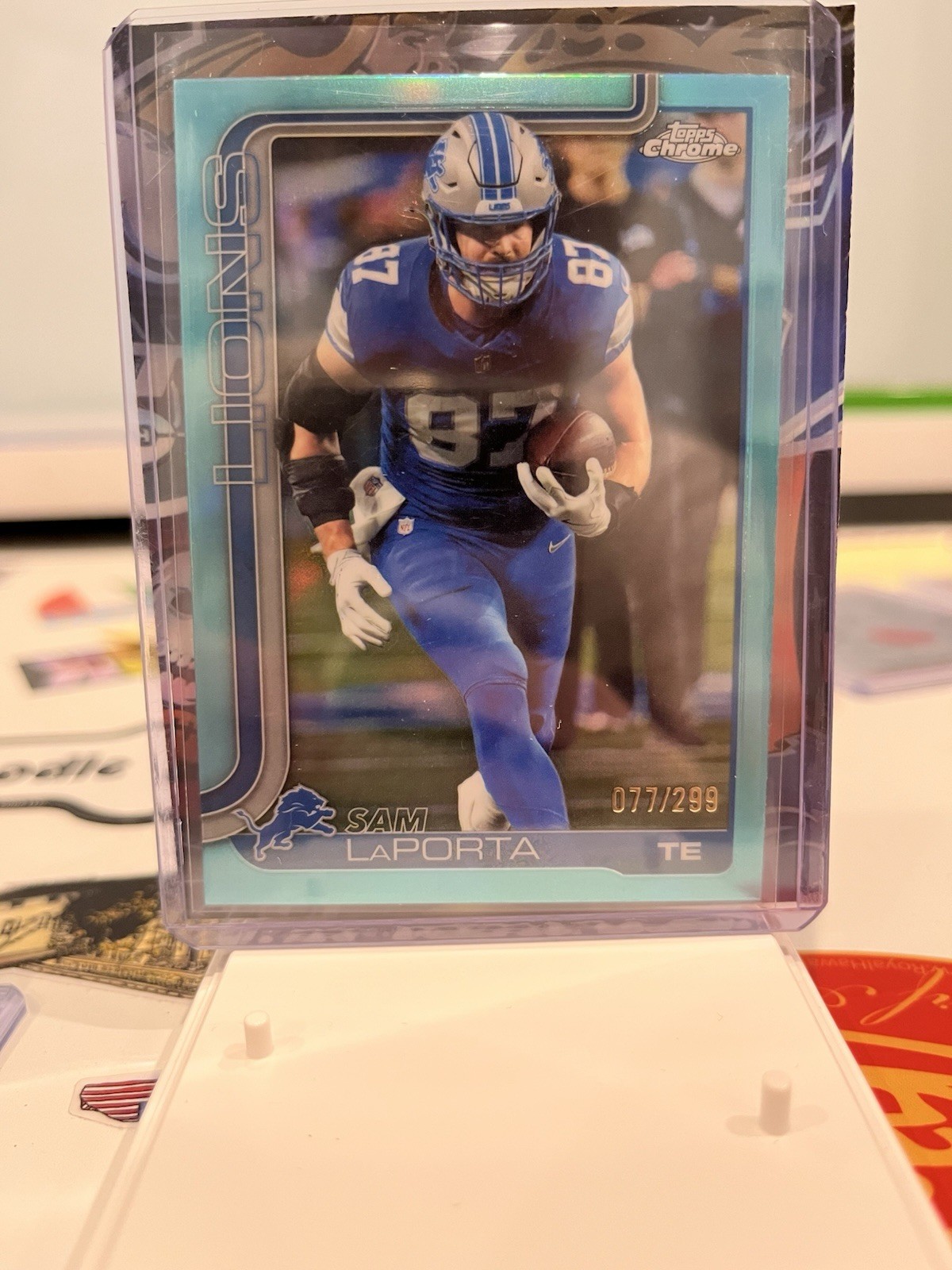 2025 Chrome Sam LaPorta #100 Teal Refractor /299