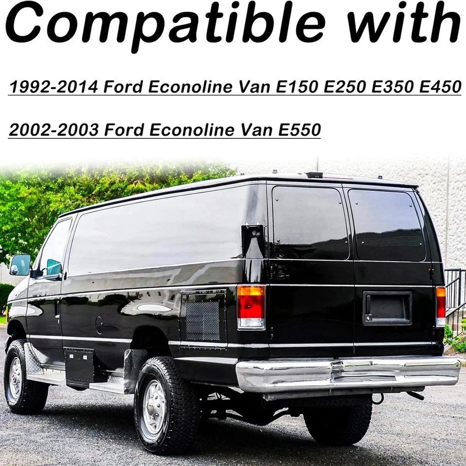 Chrome Rear Bumper Assembly For 1992-2014 Ford Econoline Van E-150 E-250 E-350 Foto 2 de 4