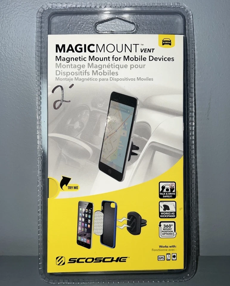 Scosche MagicMount™ Magnetic Vent Mount FOR MOBILE DEVICES, CAR MAGVM - Image 2 of 4