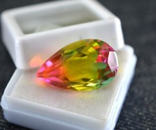 15.05 Ct Shiny Certified Topaz VS A Pear Cut for Pendant & Ring Gemstone T401