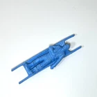 Vintage Marx Battle of Blue & Gray light blue Wounded Soldier On Stretcher 1960