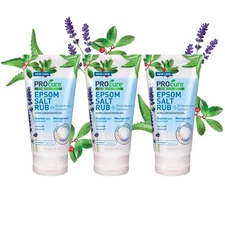 Epsom Salt Rub Gel - 3 Pack for Muscle Relief and Relaxation