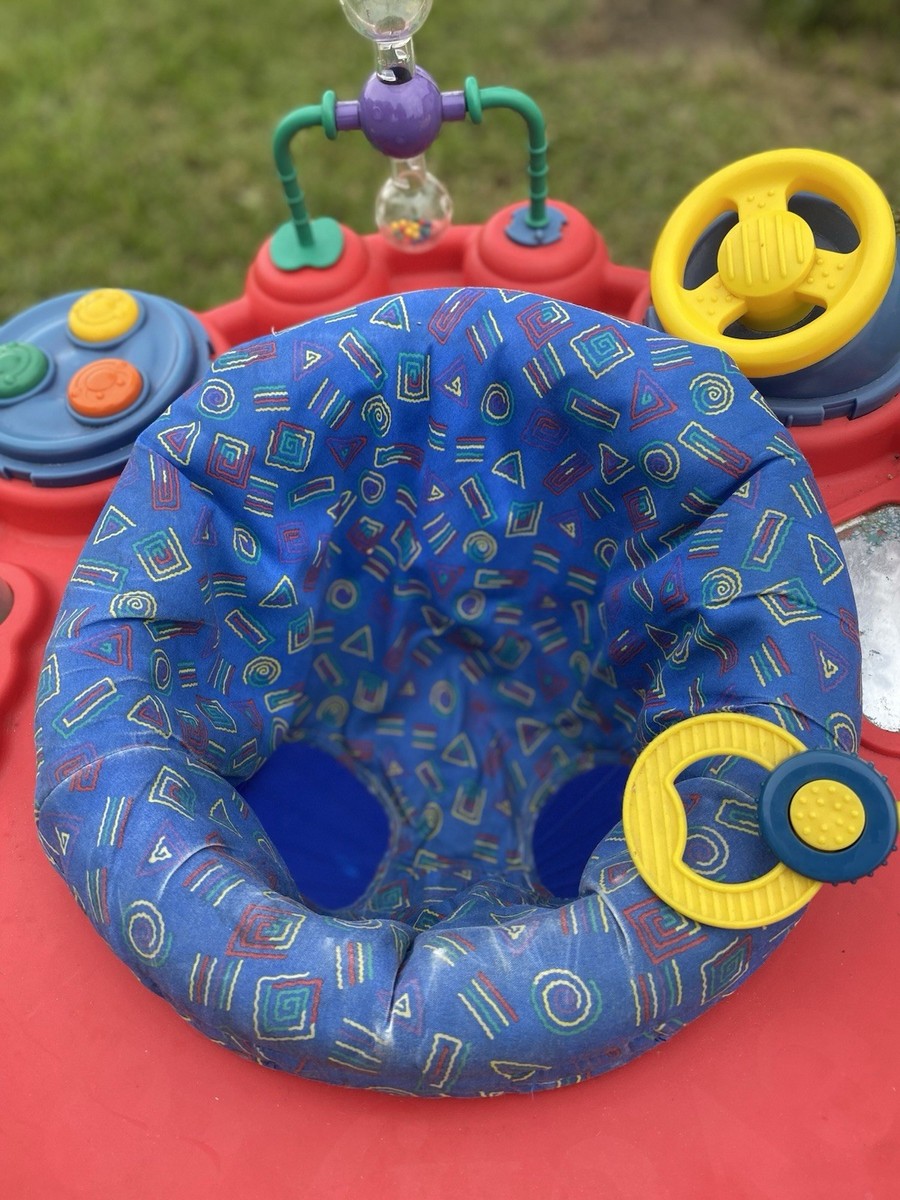 Vintage 90's Color Block Evenflo Mega Saucer Baby Exersaucer