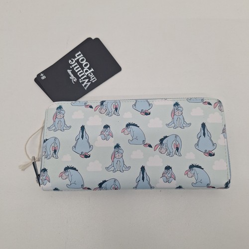 Loungefly Disney Winnie the Pooh Eeyore Light Blue Zip Around Wallet 2023 - Picture 3 of 4