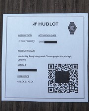 Hublot Big Bang Integrated Black Magic Ceramic 42mm Unico 451.CX.1170.CX B&P 9