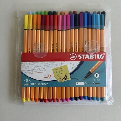 Stabilo Point 88 Fineliner Art Marker 37 - Pack New F .4mm