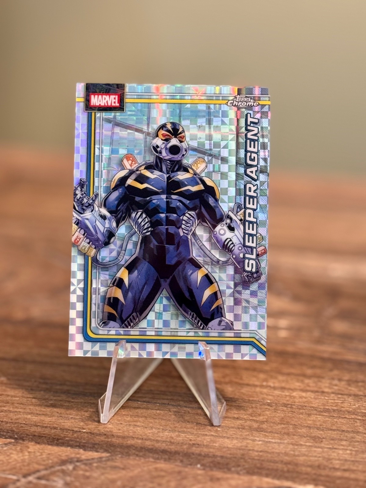 2026 Topps Chrome Marvel Sleeper Agent #100 Silver Shimmer Refractor Near Mint