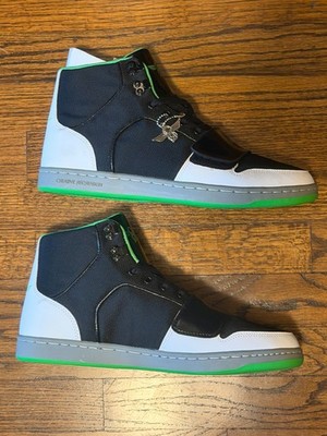 Mens Size 12 CR Creative Recreation Cesario High Tops Black/White/Green