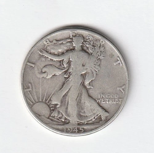 1945 Walking Liberty Half Dollar 90% Silver XF+ condition. Inv#313