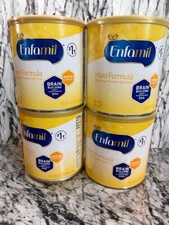 Enfamil Infant Formula, Milk-based Powder, 4 Pack 12.5 OZ Cans Exp 04/01/2026+