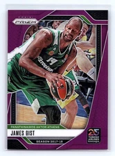 James Gist 2024-25 Panini Prizm EuroLeague #6 Purple Prizms #/99