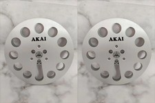 One Pair 7'' silvery AKAI Light Aluminum Reel to Reel Take Up Reel for GX-77