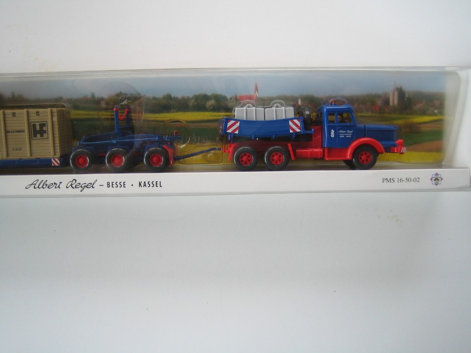 Wiking H0-PMS 16-50-02-Albert Regel Kassel-Krupp-Scheuerle Anhänger-OVP ...