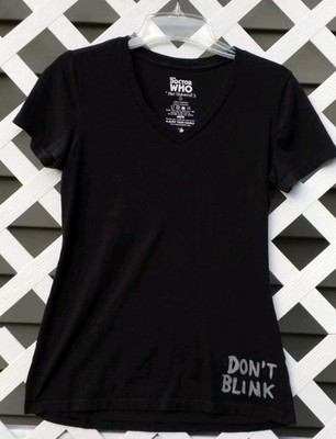  Womens BBC Doctor Who Tee by Her Universe Sz Med  Dont Blink Wings 2009  Unique