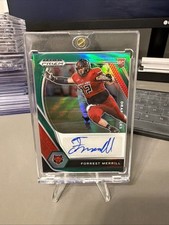 FORREST MERRILL AUTO Green Prizm RC 2021 Panini Prizm Draft Football LA Chargers