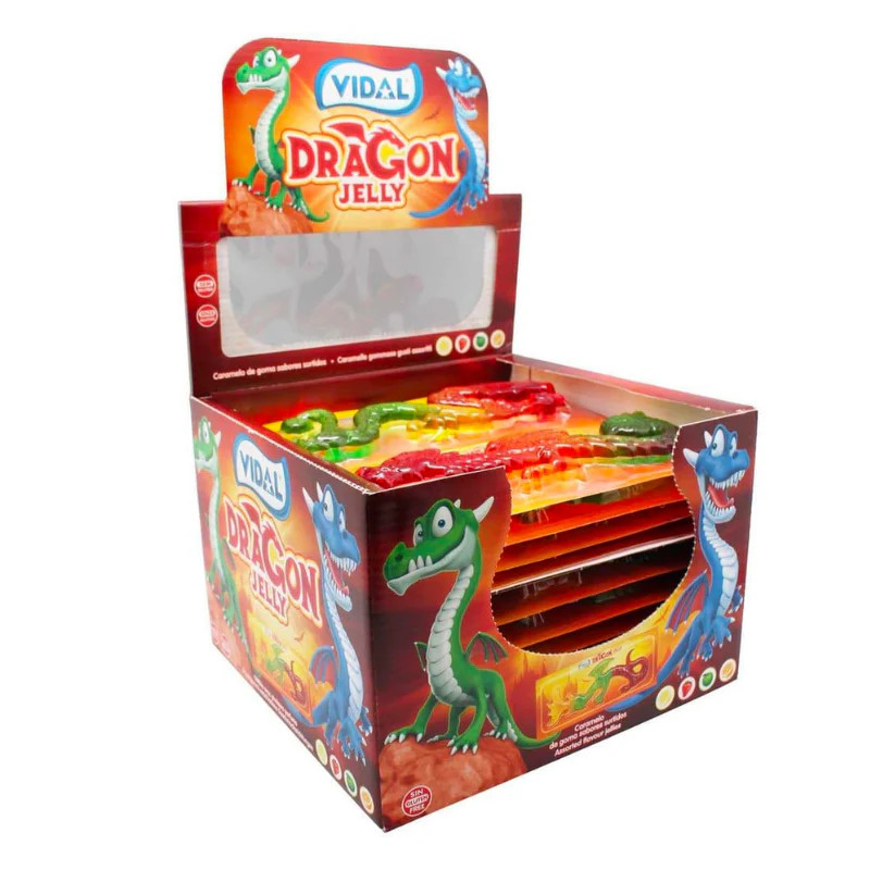 VIDAL Dragon Jelly Fruity Sweets- 11 in a Pack