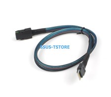 50cm SlimSAS SFF-8654 4i to SFF-8087 Mini SAS Server Hard Drive Data Cable