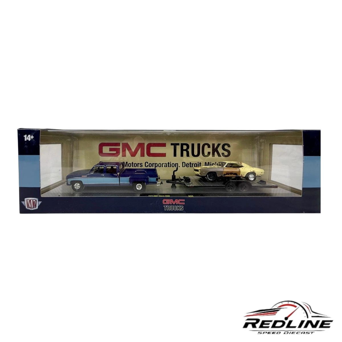 M2 Machines Auto Haulers 1973 GMC Sierra 3500 & 1969 Chevrolet
