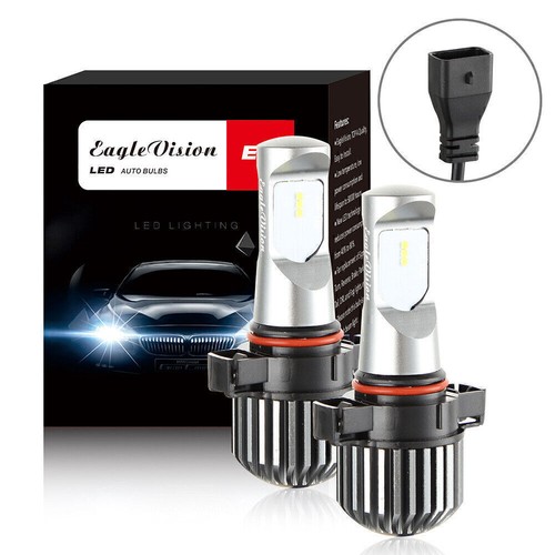 Xenon White PS24W H16 5202/5201 LED DRL Headlight Bulbs Fog Light Lamp 6000K - Picture 3 of 9
