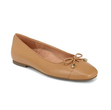 NEW HOT DEAL VIONIC Women's Klara Ballet Flat, Camel Leather Authentic