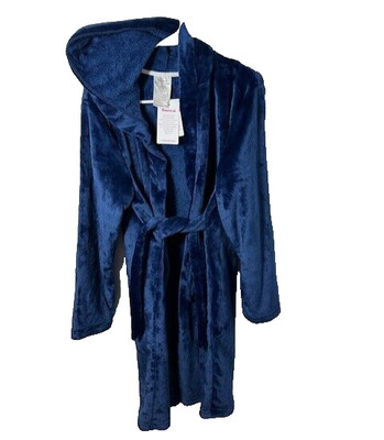 NWT Best For All Kids super Soft Long Sleeve Hooded Robe Pockets SZ 13-14 yrs