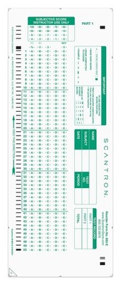Official Scantron Brand 882-E Answer Sheet. (25 Pack) 25 Pack 
