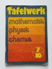 DDR Tafelwerk Mathematik, Physik, Chemie Klasse 7/10  * 1. Auflage 1988